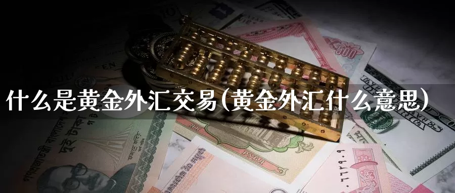 什么是黄金外汇交易(黄金外汇什么意思)_https://www.yicdns.com_外汇市场_第1张