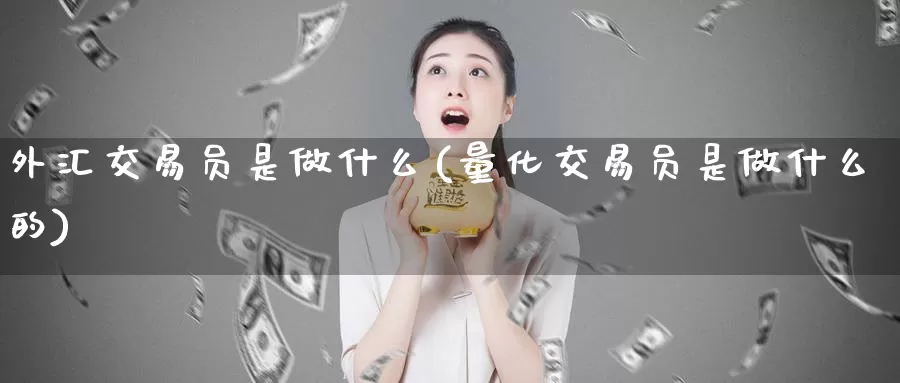 外汇交易员是做什么(量化交易员是做什么的)_https://www.yicdns.com_外汇市场_第1张