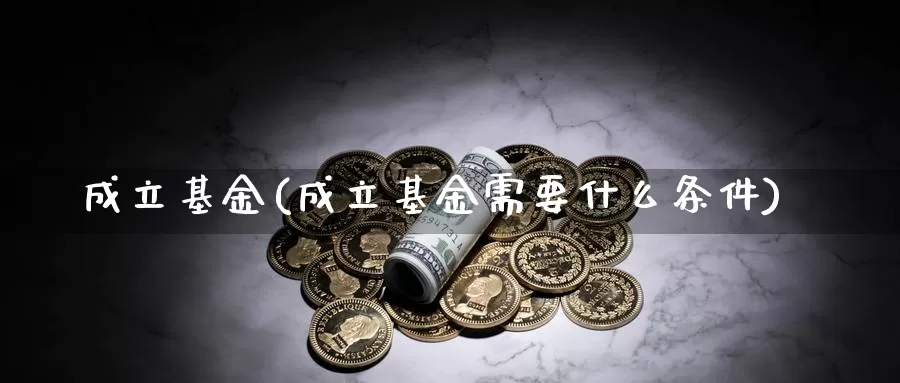 成立基金(成立基金需要什么条件)_https://www.yicdns.com_外汇市场_第1张