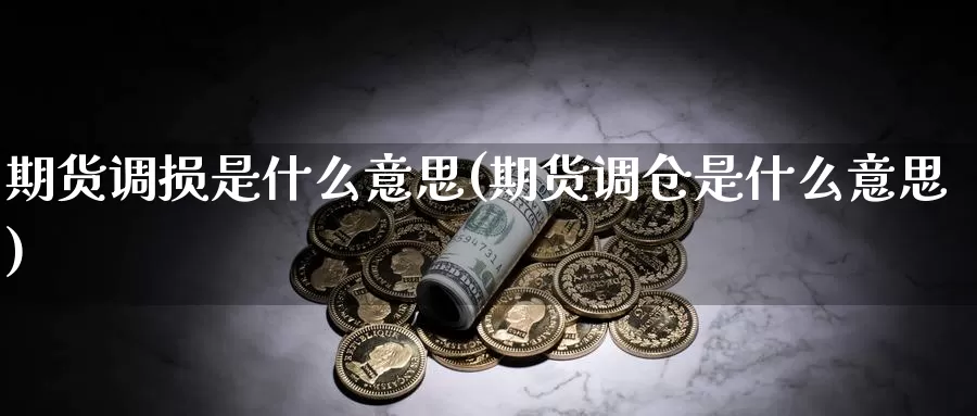 期货调损是什么意思(期货调仓是什么意思)_https://www.yicdns.com_国际期货_第1张