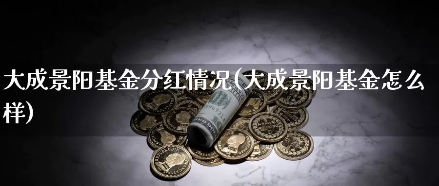 大成景阳基金分红情况(大成景阳基金怎么样)_https://www.yicdns.com_外汇市场_第1张