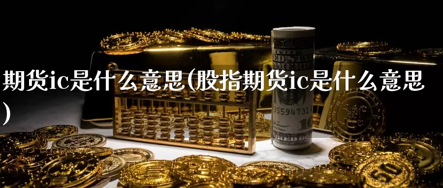 期货ic是什么意思(股指期货ic是什么意思)_https://www.yicdns.com_基金投资_第1张