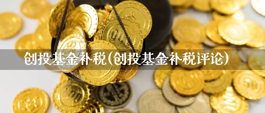 创投基金补税(创投基金补税评论)_https://www.yicdns.com_外汇市场_第1张