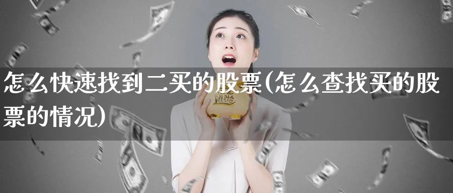 怎么快速找到二买的股票(怎么查找买的股票的情况)_https://www.yicdns.com_期货入门_第1张